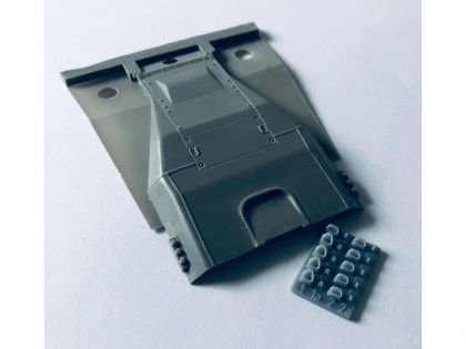 35040 Engine deck with weld lines and details for IDF Magach 2 and M48A2 for Dragon kits
