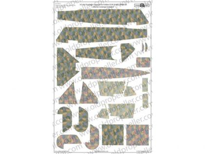 D32017T 4 Color fuselage Lozenge for Fokker D. VII (Fokk. ) WNW kit,  interior Lozenge included