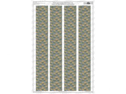 D32004	4 Color upper Lozenge with rib tapes (Faded with fabric texture and overprint efect)