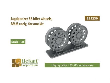 E35230 Jagdpanzer 38 idler wheels,  BMM early,  for one kit
