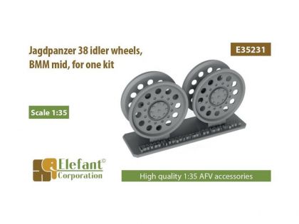 E35231 Jagdpanzer 38 idler wheels,  BMM mid,  for one kit