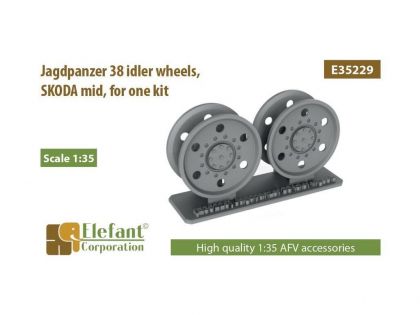 E35229 Jagdpanzer 38 idler wheels,  SKODA mid,  for one kit