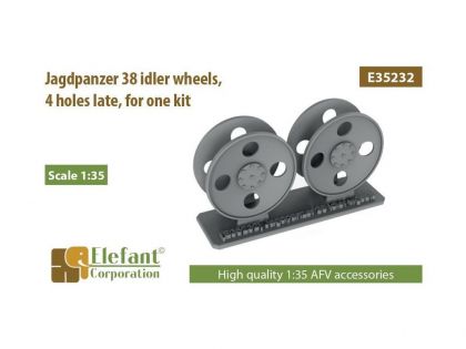 E35232 Jagdpanzer 38 idler wheels,  4 holes late,  for one kit