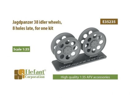 E35235 Jagdpanzer 38 idler wheels,  8 holes late,  for one kit