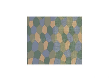 D48003	4 Color upper Lozenge with rib tapes (Faded with fabric texture and overprint efect)