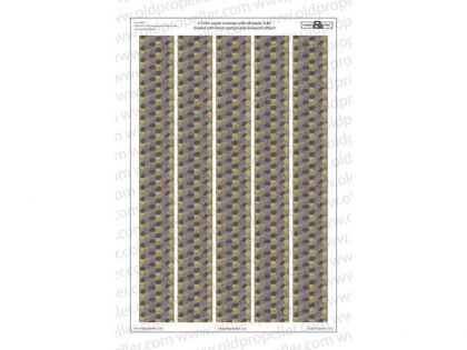 D48005	5 Color upper and lower Lozenge with rib tapes - extra value set (Faded with fabric  texture and overprint efect)