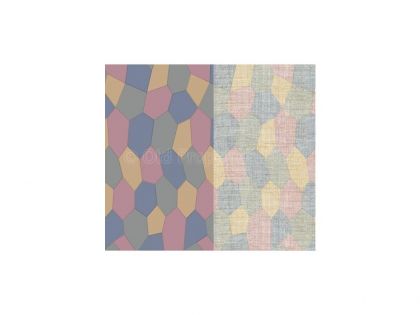 D48012	4 Color interior Lozenge (Very faded)