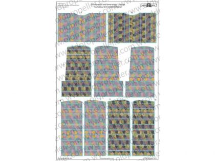 D32022W 5 Color upper and lower wings Lozenge for Fokker D. VII (OAW. ) WNW kit