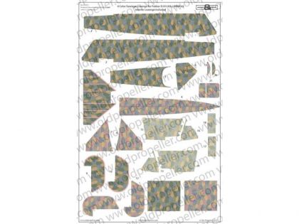 D32021W 4 Color fuselage Lozenge for Fokker D. VII (Alb. ) WNW kit,  interior Lozenge included