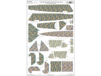 D32025W 4 Color fuselage Lozenge for Fokker D. VII (OAW. ) WNW kit,  interior Lozenge included