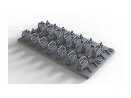 35198 Handles for US post war armor - workable version,  included 56 handles