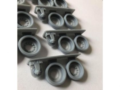 35120 Steel wheels for IDF Magach 1 - 3,  complete set with 14 wheels