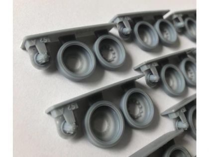35120 Steel wheels for IDF Magach 1 - 3,  complete set with 14 wheels