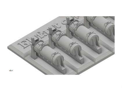 E35136 German late fire extinguishers,  10 pcs.