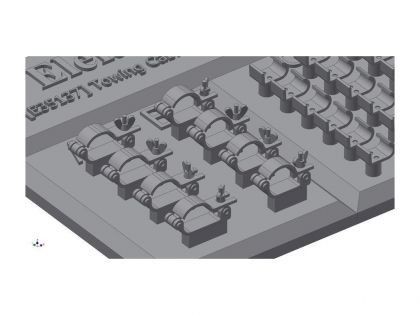 E35137 Tow cables clamps and bracket for Pz. III E-N,  Stug. III A-F,  for 2 vehicles