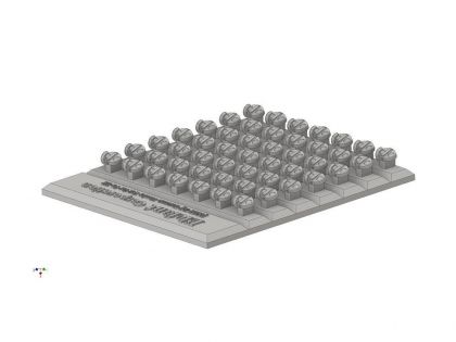 E35142 German hooks set for Pz. III turret,  49 pcs.