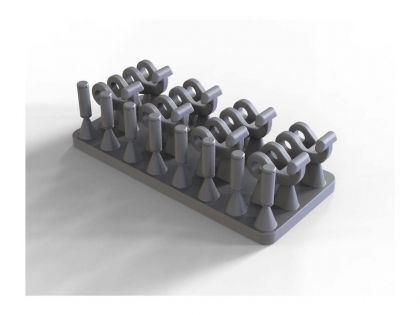 35190 Hooks with pins set,  for US post war tanks,  for 2 vehicles