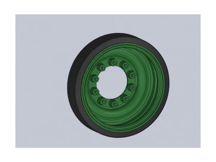 35064 Steel wheels for M60A1-A3,  M60 AVLB,  Magach 6B,  GAL,  GAL Batash,  type 1,  complete set with 14 wheels