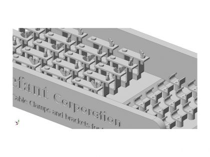 E35159 Tow cable clamps and brackets for Stug. III G late,  for 3 vehicles