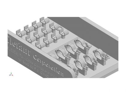 E35158 Tow cable clamps and brackets for Stug. III F/8 - G mid,  for 2 vehicles