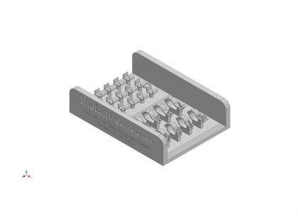 E35158 Tow cable clamps and brackets for Stug. III F/8 - G mid,  for 2 vehicles