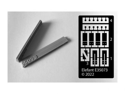 E35073 Aerial trough with supports for Pz. III J-N (without Schurzen) with wood texture,  for 2 vehicles