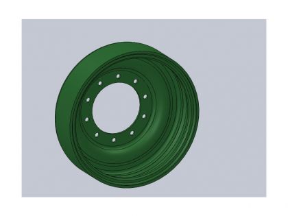 35066 Steel wheels for M60A1-A3,  M60 AVLB,  Magach 6B,  GAL,  GAL Batash,  type 1,  without rubber,  contains one wheel