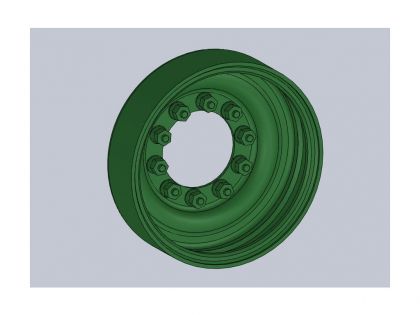 35066 Steel wheels for M60A1-A3,  M60 AVLB,  Magach 6B,  GAL,  GAL Batash,  type 1,  without rubber,  contains one wheel