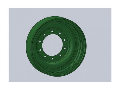 35067 Steel wheels for M60A1-A3,  M60 AVLB,  Magach 6B,  GAL,  GAL Batash,  type 2,  without rubber,  contains one wheel