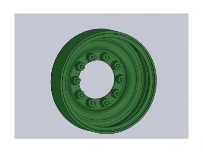 35067 Steel wheels for M60A1-A3,  M60 AVLB,  Magach 6B,  GAL,  GAL Batash,  type 2,  without rubber,  contains one wheel