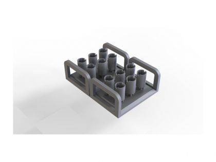 E35180 German AFV smoke launchers,  only tubes - empty,  for kit or PE holders,  for 2 vehicles