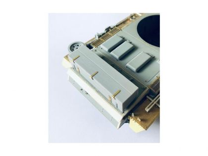 E35076 Wooden box for Stug.III G from LSSAH, type 1, with wood texture with bracket