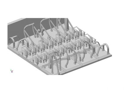 E35149 US Sherman light and periscope guards set, welded hull, for 2 vehicles