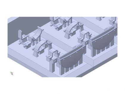 E35155 German shovel clamp set, for 5 vehicles