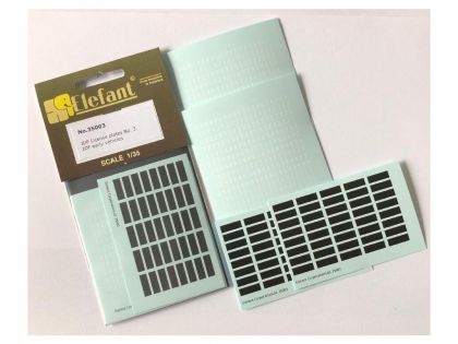 35003 IDF License plates No. 3 - IDF early vehicles