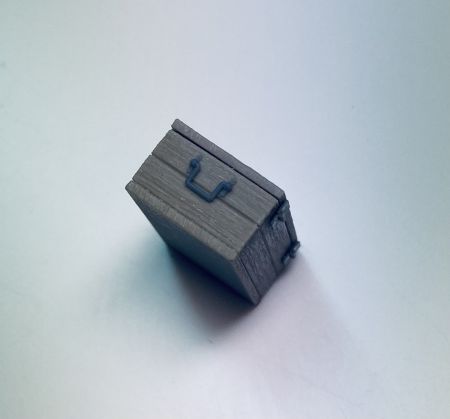 E35095 Wooden box for Pz.Kpfw III L-N, type 9, with wood texture and bracket