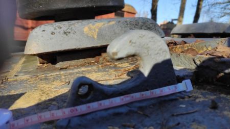 PA35007-2 Stug.IV lifting hooks with weld seam pattern 2, 3 welds variant of each, for 6 vehicles