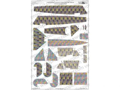 D32023T 5 Color fuselage Lozenge for Fokker D. VII (OAW. ) WNW kit,  interior Lozenge included