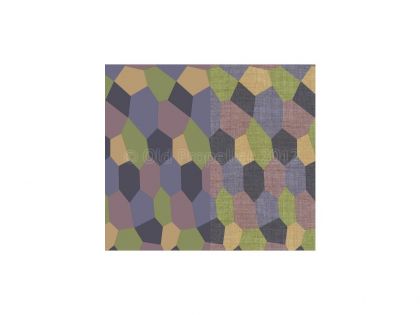 D32001	5 Color upper Lozenge with rib tapes (Faded with fabric texture and overprint efect)