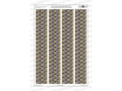 D32001	5 Color upper Lozenge with rib tapes (Faded with fabric texture and overprint efect)