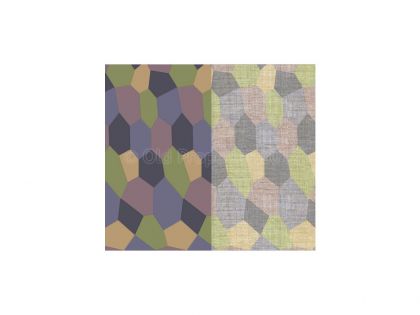 D32011	5 Color interior Lozenge (Very faded)