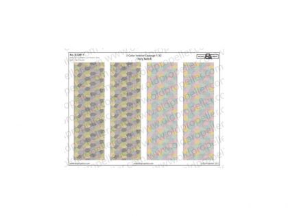 D32011	5 Color interior Lozenge (Very faded)