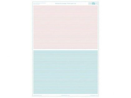 D32003	5 Color upper and lower Lozenge with rib tapes - extra value set (Faded with fabric  texture and overprint efect)